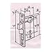 Maxtech Heavy Duty Iron Gate Double Cylinder Mortise Lockset 2-1/2" Backset 1"X 7-1/8" Faceplate Satin Crome (Right Hand)