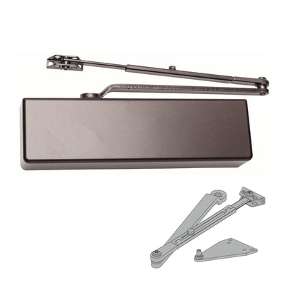 Falcon SC71A Door Closer, Regular/Parallel Arm, Full Cover, Dark Bronze (695)