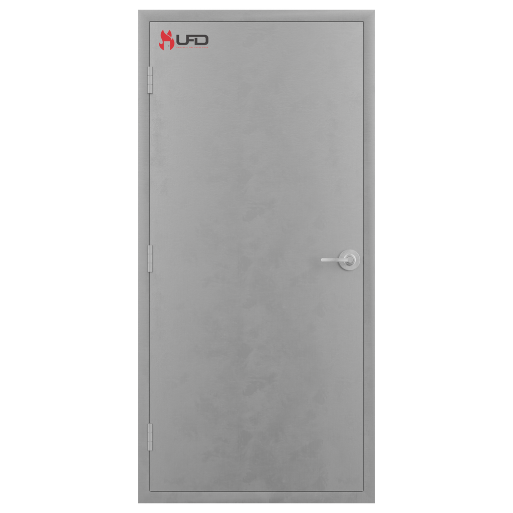 30 in. x 80 in. Hollow Metal Door With Knock Down Frame, and Hardware Included