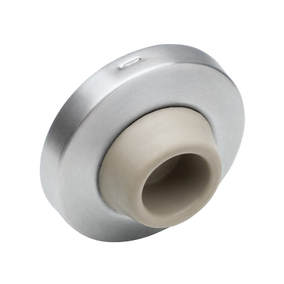 Ives WS406/407CCV Wall Stop, Concave Rubber Bumper, Satin Chrome (US26D) — Pack of 10