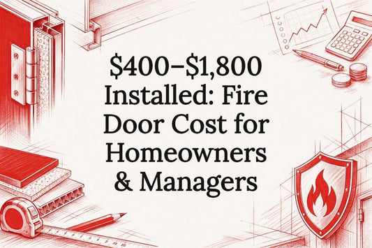Decorative fire door cost title card