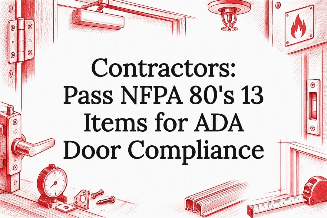 NFPA 80 fire door compliance title card