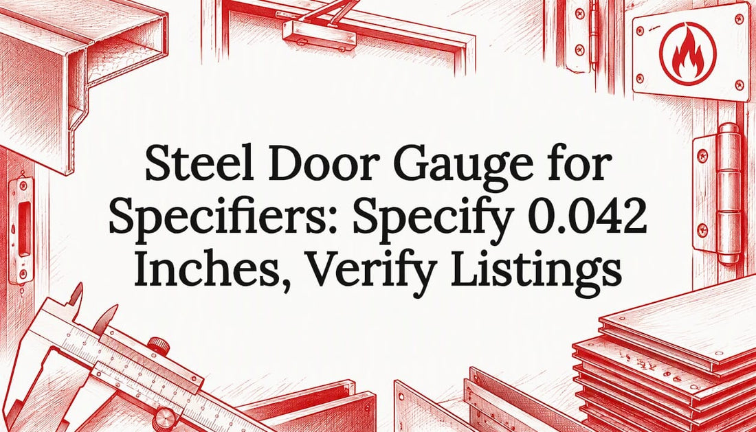 Steel door gauge title card illustration