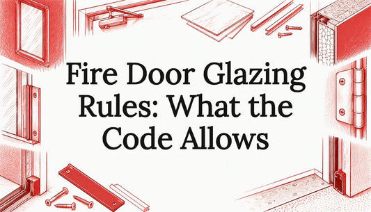 Fire door glazing title card illustration