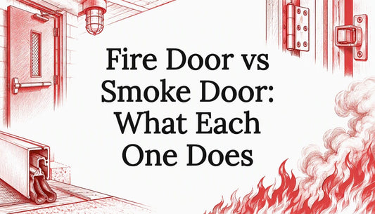 Sketch of fire door and smoke details