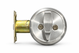 Cylinder Deadbolt 3501 Grade 2 satin chrome – interior thumbturn view