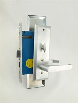 Maxtech mortise lockset inside trim with thumbturn and lever, mortise lock body