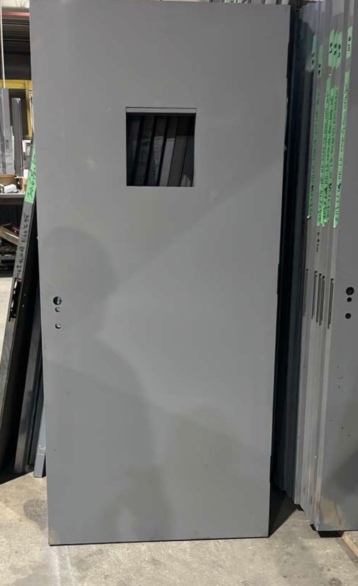 35 3/4 x 79 1/8 Steel Door Slab, Mortise Lock Prep- 1 3/4 in Thick, 90 Min Fire-Rated, 20 Gauge | Universal Fireproof Door