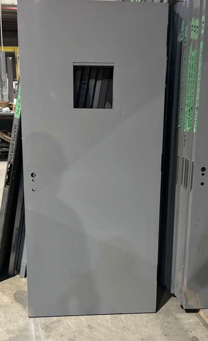 35 3/4 x 79 1/8 Steel Door Slab, Mortise Lock Prep- 1 3/4 in Thick, 90 Min Fire-Rated, 20 Gauge | Universal Fireproof Door