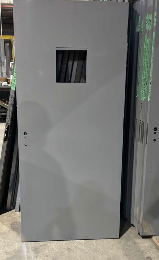 35 3/4 x 79 1/8 Steel Door Slab, Mortise Lock Prep- 1 3/4 in Thick, 90 Min Fire-Rated, 20 Gauge | Universal Fireproof Door