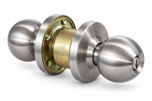 Knob Lockset 7204 UL 3-Hour Fire-Rated – Satin Nickel Stainless Steel