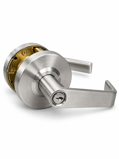 Lever Lockset 7201 UL 3-Hour Fire-Rated – Satin Chrome Stainless Steel