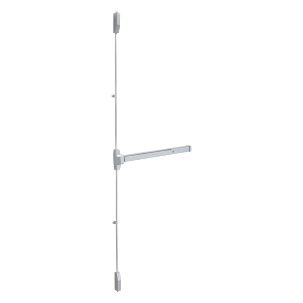 Falcon 20 Series Surface Vertical Rod Exit Device, Exit Only, 3 ft, Sprayed Aluminum (SP28)