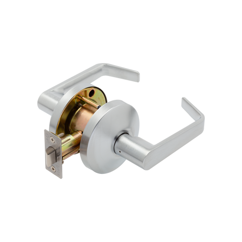 Falcon B101S Passage Cylindrical Lock, Dane Lever, Satin Chrome (626)