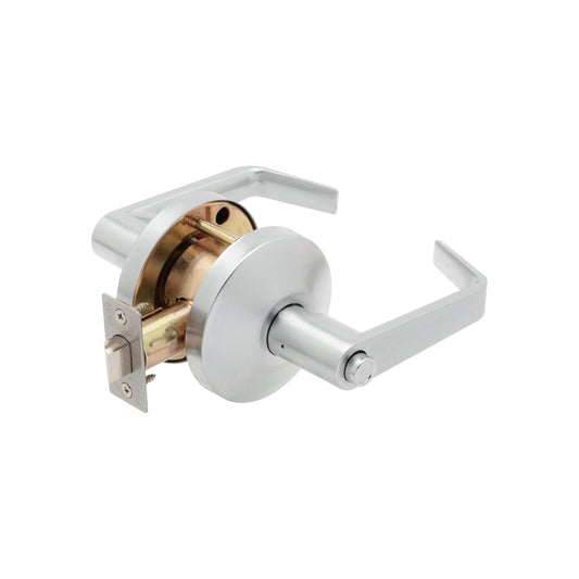 Falcon B301S Privacy Cylindrical Lock, Dane Lever, Satin Chrome (626)