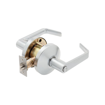 Falcon B511B Entry/Office Cylindrical Lock (Interchangeable Core Prep), Dane Lever, Satin Chrome (626)