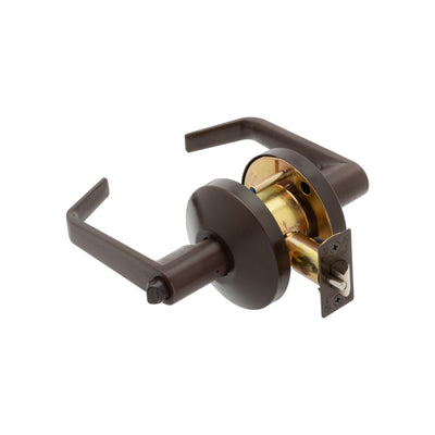 Falcon B511P6 Entry/Office Cylindrical Lock with 6-Pin Keyed Cylinder, Dane Lever, Oil Rubbed Bronze (613)