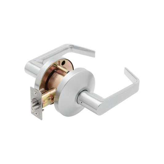 Falcon B581B Storeroom Cylindrical Lock, Dane Lever, Satin Chrome (626)