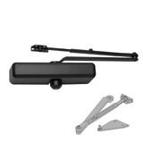 Falcon SC61A Door Closer, Slim Plastic Cover, Flat Black (622)