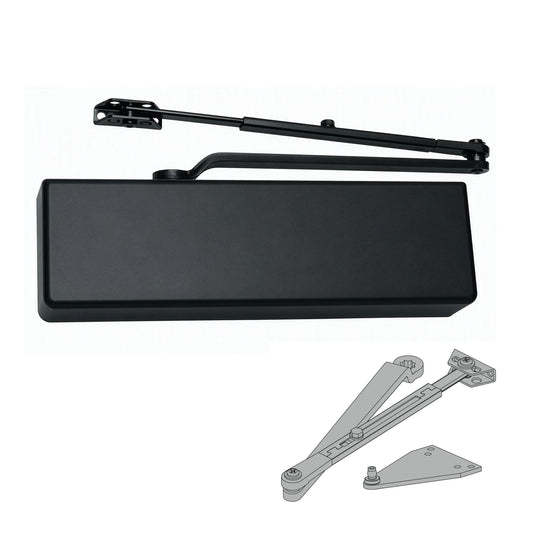 Falcon SC71A Door Closer, Flat Black (622)