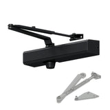 Falcon SC81A Door Closer, Slim Plastic Cover, Flat Black (622)
