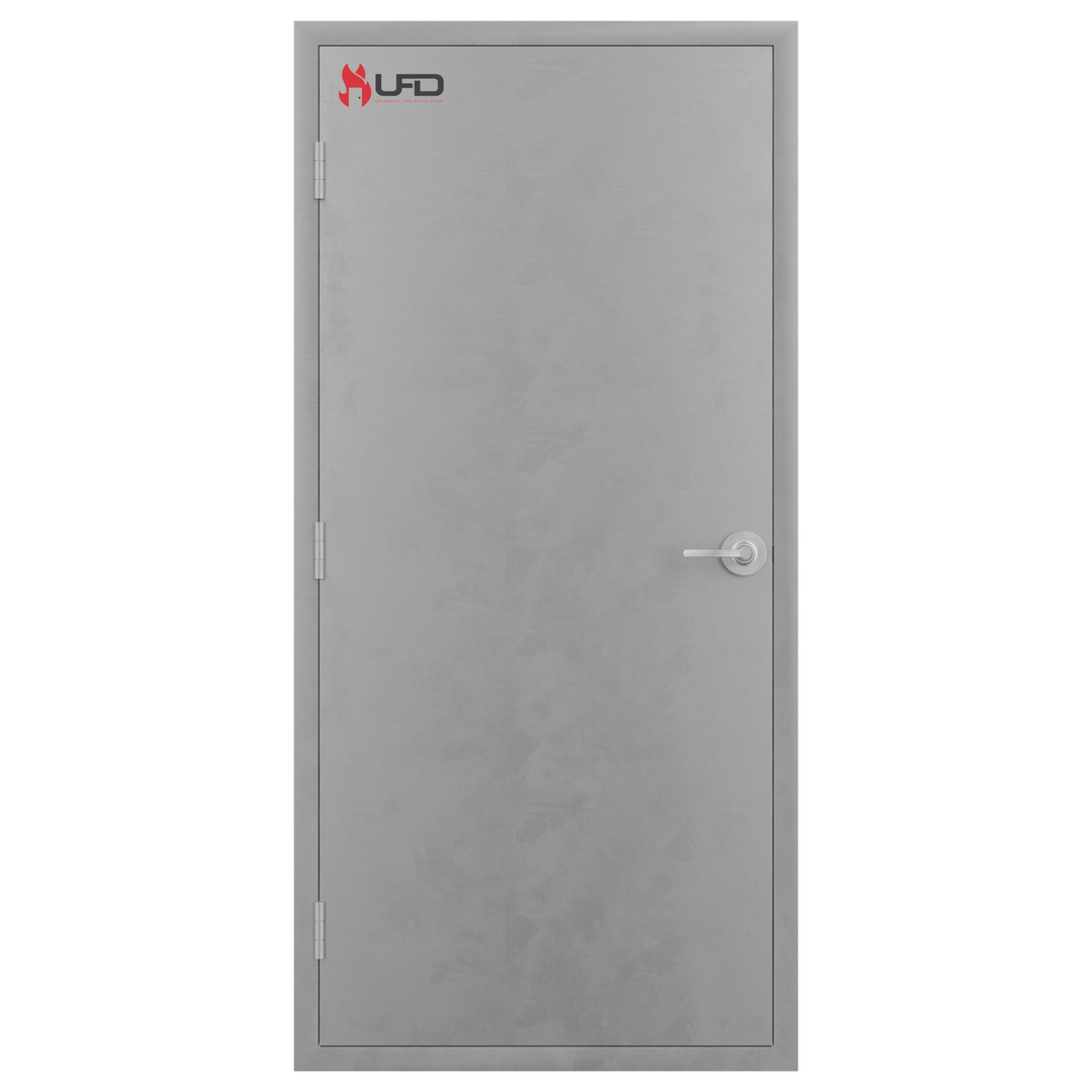 30 in. x 80 in. Hollow Metal Door With Welded Frame, and Hardware Included