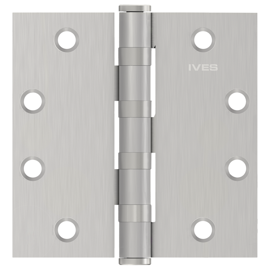 Ives 5BB1HW 4.5" x 4.5" Heavy Weight Ball Bearing Butt Hinge, Satin Stainless Steel (630)