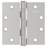 Ives 5BB1HW 4.5" x 4.5" Heavy Weight Ball Bearing Butt Hinge, Satin Stainless Steel (630)