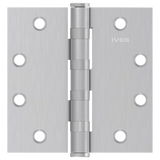 Ives 5BB1HW 4.5" x 4.5" Heavy Weight Ball Bearing Butt Hinge, Satin Chrome Plated (652)