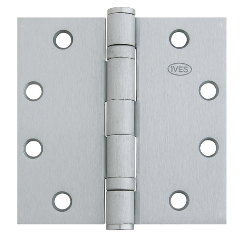 Ives 5BB1 4.5" x 4.5" Ball Bearing Butt Hinge, Satin Chrome (626)