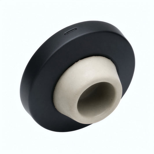 Ives WS406/407CCV Wall Stop, Concave Rubber Bumper, Black