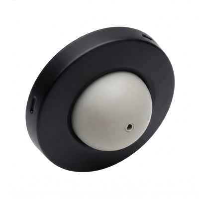 Ives WS406/407CVX Wall Stop, Convex Rubber Bumper, Black — Pack of 9
