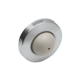 Ives WS406/407CVX Wall Stop, Convex Rubber Bumper, Satin Chrome (US26D)