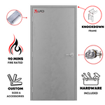 Load image into Gallery viewer, 30 in. x 80 in. Hollow Metal Door With Knock Down Frame, and Hardware Included
