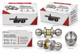 Knob Lockset 7204 UL 3-Hour Fire-Rated – Satin Nickel Stainless Steel