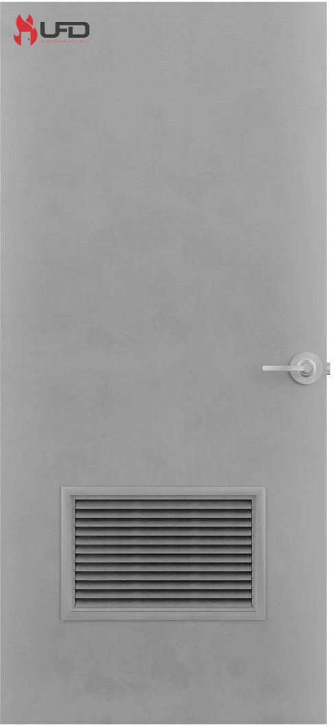 36" x 84" Flush Hollow Metal Door With Knockdown Drywall Frame, Hardware Included - Hinges and Cylindrical Lockset