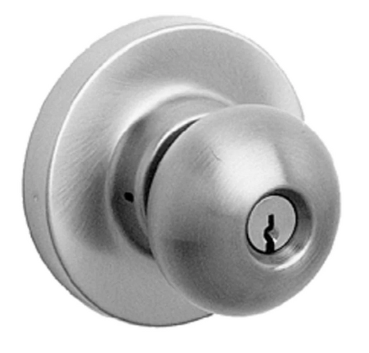 Tell Entry Knob Exit Trim Only US32D Satin Stainless Steel EX100010 - Keyed Random, EMP808