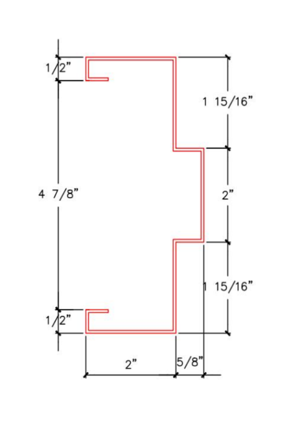 28 x 80 Knock-Down Steel Door Frame (Commercial Grade)