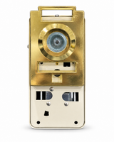 Included peephole and door chime unit