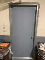 Load image into Gallery viewer, 32&quot; x 80&quot; Flush Hollow Metal Door With Welded Masonry Frame, Hardware Included - Hinges and Cylindrical Lockset
