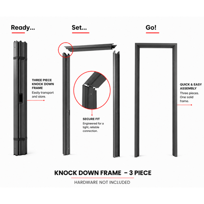 34 x 84 Knock-Down Steel Door Frame (Commercial Grade)