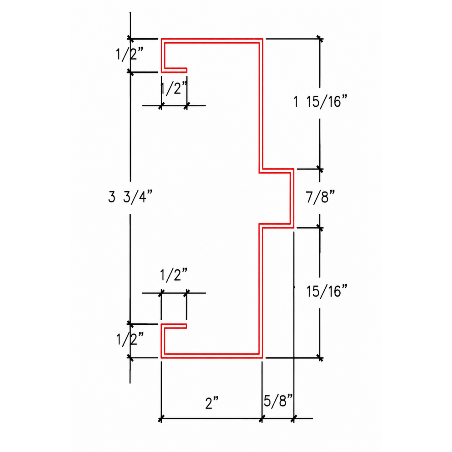 30 x 84 Knock-Down Steel Door Frame (Commercial Grade)