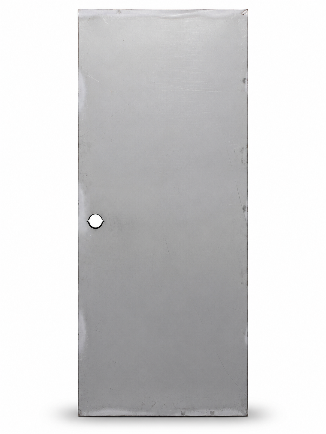 Steel door slab with single cylindrical lock prep — hardware not included