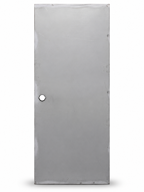 32" x 72" Steel Door Slab — Cylindrical Prep, 20 Ga, 90-Min
