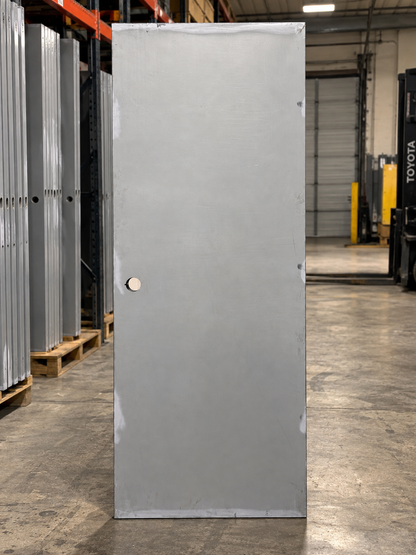 Steel door slab in the UFD warehouse