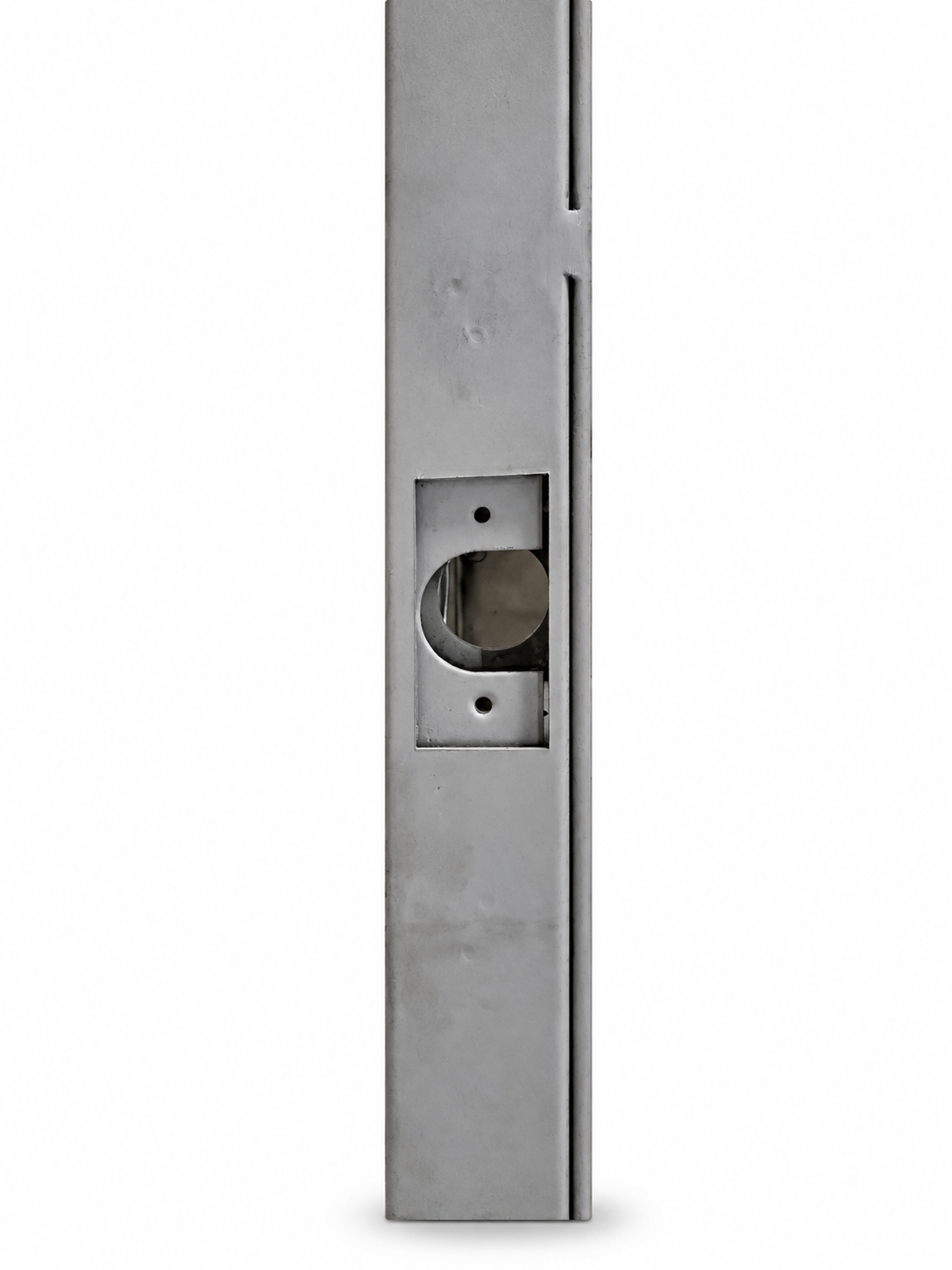 Lock edge view showing the latch pocket