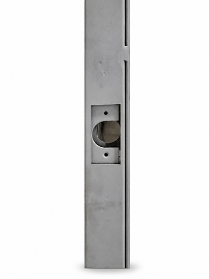 Lock edge view showing the latch pocket