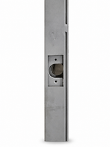 Lock edge view showing the latch pocket
