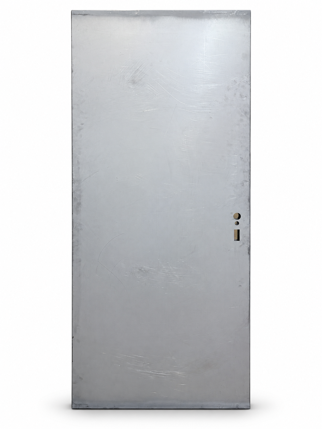 Steel door slab with mortise lock prep — hardware not included