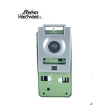 S. Parker 1602 door chime and viewer, outside plate with 180 degree peephole and name frame